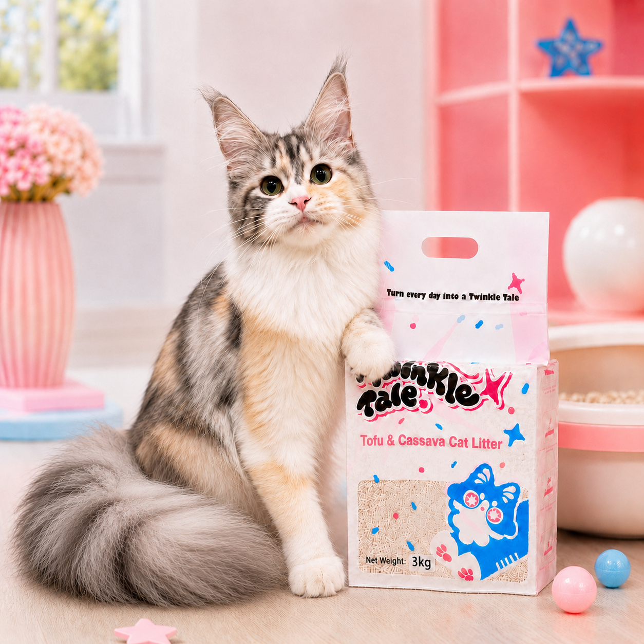 Twinkle Tale Tofu & Cassava Mix Cat Litter