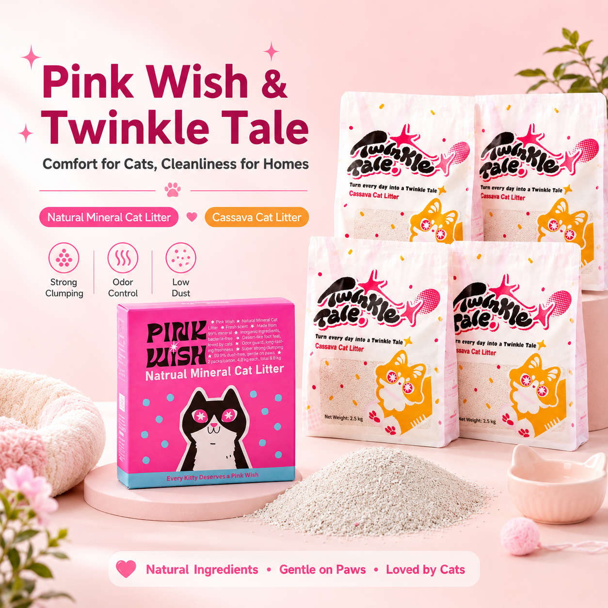 Pink Wish Bentonite + Twinkle Tale Cassava, Perfect Combo – Effective and Great Value
